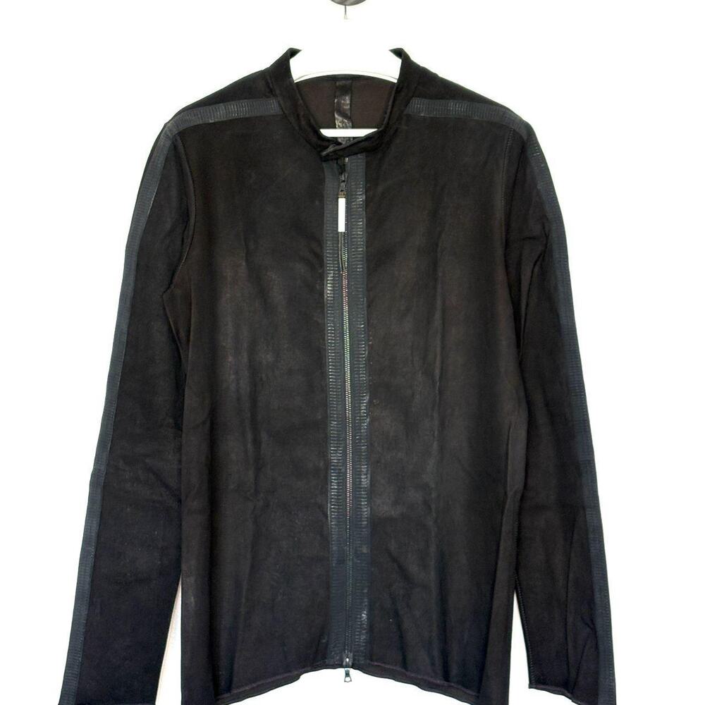 Isaac Sellam Experience Stretch Lambskin Leather Jacket XL